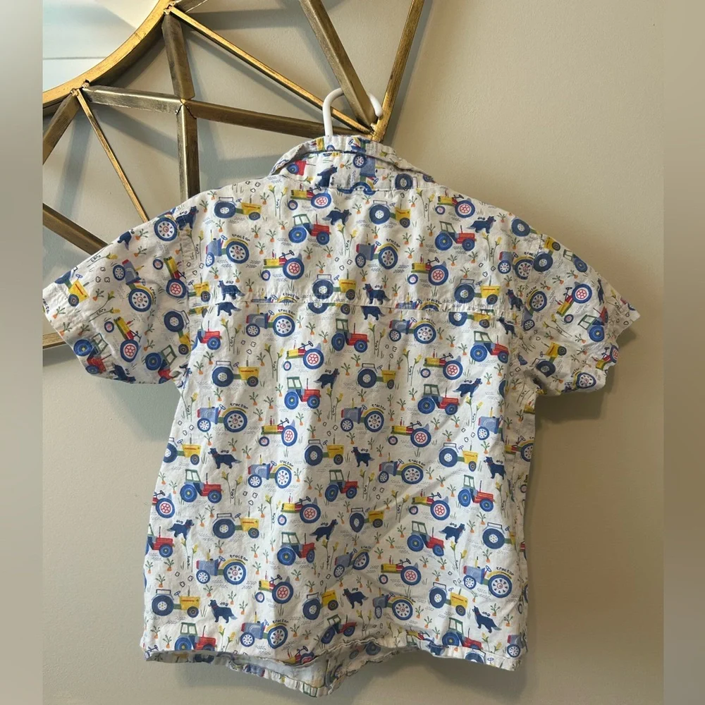 Farm Print Button Down - Picture 2 of 3